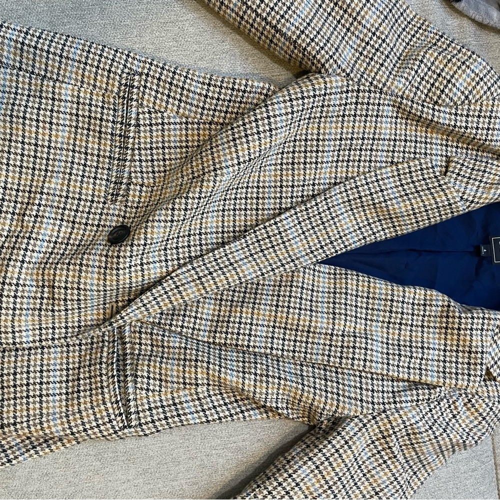 GAP Houndstooth Plaid Women’s Blazer Size 4